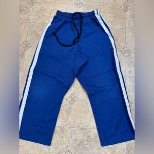 Unisex Kids Blue Karate Martial Arts Pants Size 1
